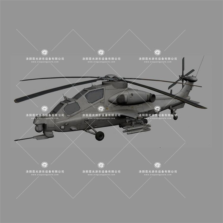 大通武装直升机3D模型